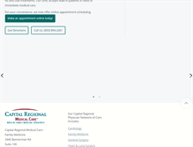 Tablet Screenshot of capitalregionalmc.com